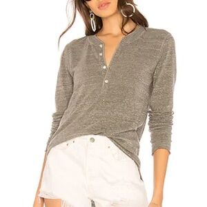 Gray Hal NSF Henley Long Sleeve Soft Shirt [Small]